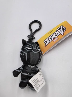 Black Panther Avengers 3.5" Plush Clip On Micro Teenies  NEW - Image 1 of 4