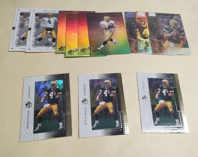 Brett Favre 1999 Upper Deck SP LOT OF  12 #HQ1 Headquarters #32 #MI 10 SPX 34 - Image 1 of 2