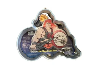 Vintage 1983 Wilton He-Man & Masters Of The Universe Metal Cake Pan (NO FACE) - Picture 1 of 5