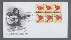 MayfairStamps US FDC 1979 Louisiana Block Music of the Land Americana Series Art - Picture 1 of 2