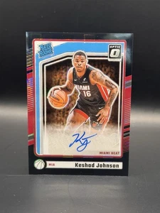 KESHAD JOHNSON - 2024 Donruss Optic RATED ROOKIE AUTOGRAPH - Black Pandora /25 - Picture 1 of 3