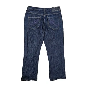 Pantalones de mezclilla Rocawear ajuste original bordado bolsillo talla W40 grunge skater años 90 calle - Imagen 1 de 13