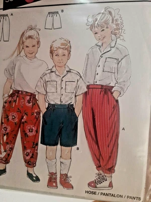 Burda 4891 Pants Shorts Hose Sewing Pattern Childs UC Boys Girls 4 6 8 10 Easy - Image 1 of 4