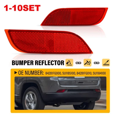 Marcador reflector trasero izquierdo y derecho parachoques Len rojo para Subaru Impreza 2008-2014 Foto 1 de 4