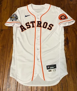 Houston Astros 2022 Game Issued Home White Blank WORLD SERIES Jersey Size 42 MLB - Picture 1 of 12
