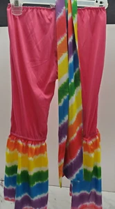 S 4 5 6 GROOVY GIRL Hippie Tie Dye 3 piezas Disfraz Halloween Flor Niño  - Imagen 1 de 4