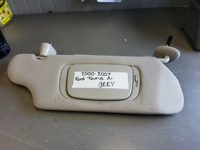 Viseira solar direita Ford Taurus Mercury Sable Pass 2000-2007 cinza fabricante de equipamento original A - Imagem 1 de 4