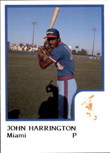 1986 Miami Marlins ProCards #8 John Harrington Jackson Mississippi Baseball Card