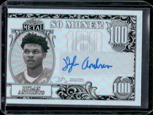 Dylan Andrews 2022 Leaf Metal So Money! Silver Prismatic Auto Autograph Rc - Picture 1 of 3