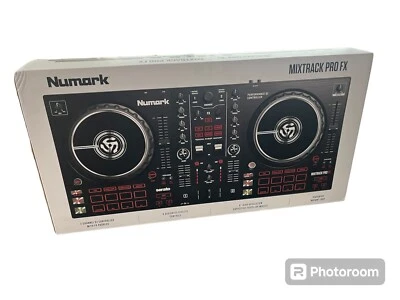 NIB Numark Mixtrack Platinum FX 4-Deck DJ Controller with Jog Wheel Displays - Image 1 of 3