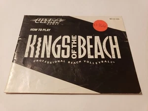 Kings of the Beach Nintendo NES Manual Only ~ Instruction Booklet - Picture 1 of 2