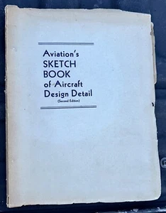 Aviation's Sketch Book Of Aircraft Design Detail 2nd Second Edition Antique - Picture 1 of 8