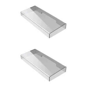 2 Count Housse De Protection Protecteur Clavier Clair Couvertures - Photo 1/12