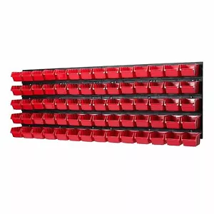 Set da parete per utensili 1152 x 390 mm parete forata con 70 scatole... - Foto 1 di 5