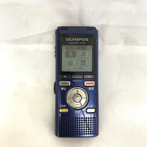 OLYMPUS V-822 Voice Trek IC Recorder Blue 4GB USB FM Radio Tested Japan Used - Picture 1 of 8
