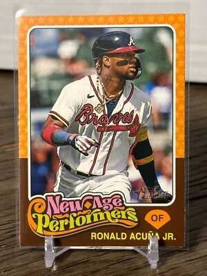 2024 Topps Heritage New Age Performers Ronald Acuna Jr Braves #NAP-10 - Image 1 of 2