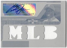 CURTIS GRANDERSON WHITE WHALE TOPPS TRIPLE THREADS DETROIT TIGERS 2008 1/1 