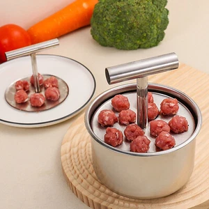 Brand New Stainless Steel Meatball Maker Fish Ball Mold Shrimp Slider Meat Tool - Picture 1 of 13