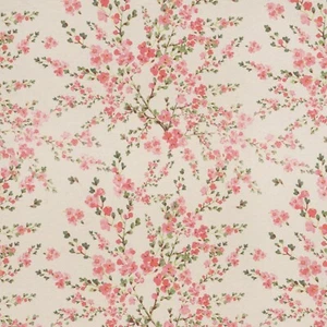 Persianas de cortina con estampado floral de tela de ancho extra ancho rosa flor por metro - Imagen 1 de 6