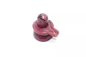 Shivling Statue Shiva Shiv Mahadev Natur Rhodonit Edelstein Religiös F473 - Bild 1 von 7