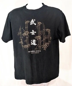"The Samurai Spirits" Kimono Japan Miyabi Herren T-Shirt XL Front & Back Grafik - Bild 1 von 12