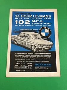 BMW 1800 TI VINTAGE ORIGINAL PRINT AD ADVERTISEMENT PRINTED - Picture 1 of 1