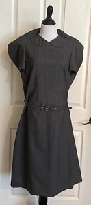 NWOT Comme Des Garcons Women's Wool Pinstripe Dress Size S Color Gray GS-O004 - Picture 1 of 24