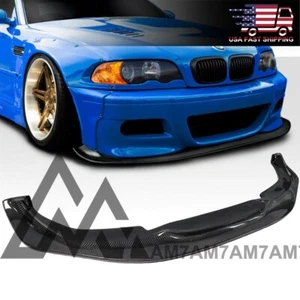RB Style Carbon Front Lip For 2001 2002 2003 2004 2005 2006 BMW E46 M3 - Picture 1 of 6