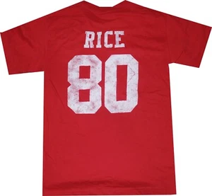 San Francisco 49ers Jerry Rice Reebok Throwback Red Shirt New tags Small - Picture 1 of 4