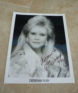 Foto promocional autógrafa firmada de música country de Deborah Kay 8x10 - Imagen 1 de 1