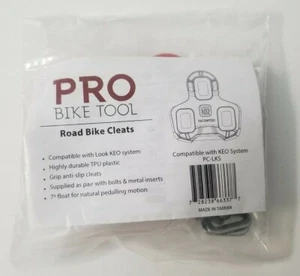 PRO Tool #PC-LKS Road Bike Bike Cleats Compatible KEO 7° Red - Picture 1 of 2