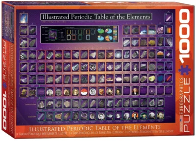 Illustriertes Periodensystem der Elemente - 1000 Teile Puzzle Format 68x48 cm - Bild 1 von 3