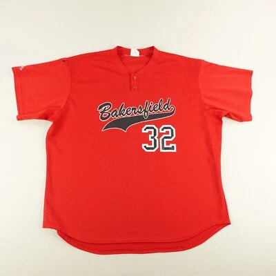 Vintage Bakersfield Blaze Jersey Mens 2XL Majestic Henley Minor League Baseball - Image 1 of 4