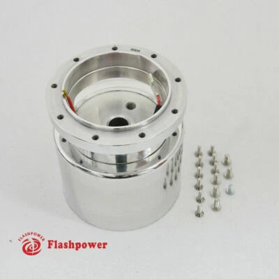 9 Bolt Steering Wheel Adapter Tilt Telescopic GM Buick Oldsmobile 69-83 Polished - Image 1 of 4