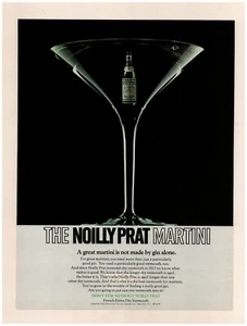 Pubblicità stampa originale Noilly Prat Vermouth 1972 ~ spedizione veloce ~ vetro Martini francese - Foto 1 di 1