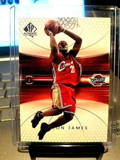 2004-05 LEBRON JAMES UD.SP. AUTHENTIC 2 YEAR CARD #14 ( CLEVELAND.) MINT.