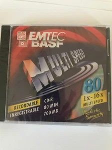 BASF/EMTEC CD-R 700MB 80Min sealed recordable - Picture 1 of 2