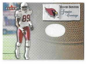 2000 FLEER DAVID BOSTON GENUINE COVERAGE GAME-USED JERSEY ARIZONA CARDINALS - Picture 1 of 2