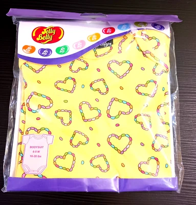 Body de bebé vintage Jelly Belly 6-9 meses (16-20 libras) NUEVO con licencia oficial Foto 1 de 4