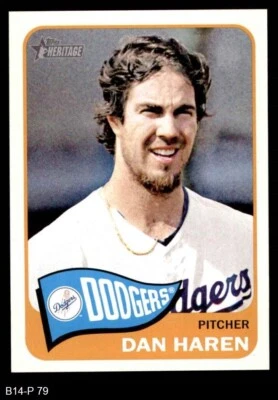 2014 Topps Heritage #79 Dan Haren Dodgers 8 - NM/MT - Image 1 of 2