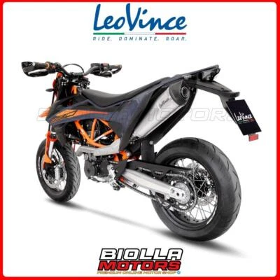 14363EU SILENZIATORE LEOVINCE KTM 690 SMC R 2020 - LV ONE EVO STAINLESS STEEL EU - Immagine 1 di 4