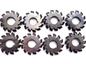 Modulfräser Satz Involute cutter Set M2,0 20° N1-N8 HSS - Bild 1 von 1