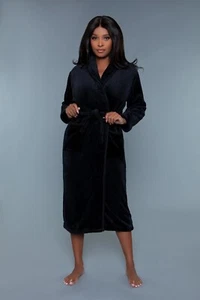 NWT BeWicked Helena Whole Length Plush Robe, S/M,L/XL,2X/3X, White,Purple,Black - Picture 1 of 20