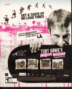 Vintage Druck Anzeige SPIELE Tony Hawk's American Wasteland Skateboard 2006 - Bild 1 von 1