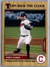 2020 Topps Now Turn Back the Clock #44 Corey Kluber Cleveland Indians