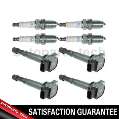 8x NGK Ignition Coil Spark Plug For Honda Accord 2003 2004 2005 2006 2007 - Image 1 of 4