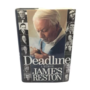Deadline: A Memoir By James Reston Hardcover With Dust Jacket Cover - Picture 1 of 12