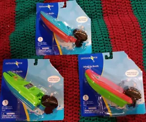 Wind Up Water Cruiser/ Speed Boat Toy 3 colors Fun in Tub or Pool by OUTDOOR FUN - Picture 1 of 4