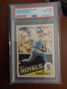 1985 Topps Tiffany GEORGE BRETT PSA 8 NM-MT Royals