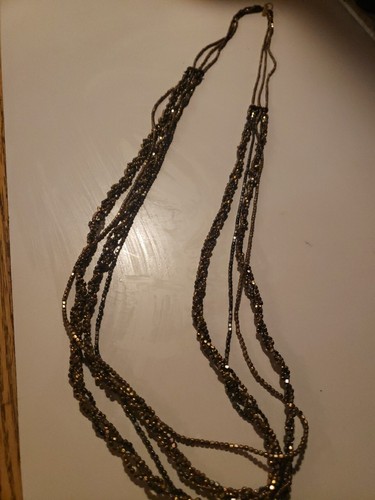 VETEMENTS Collana di perline in bronzo